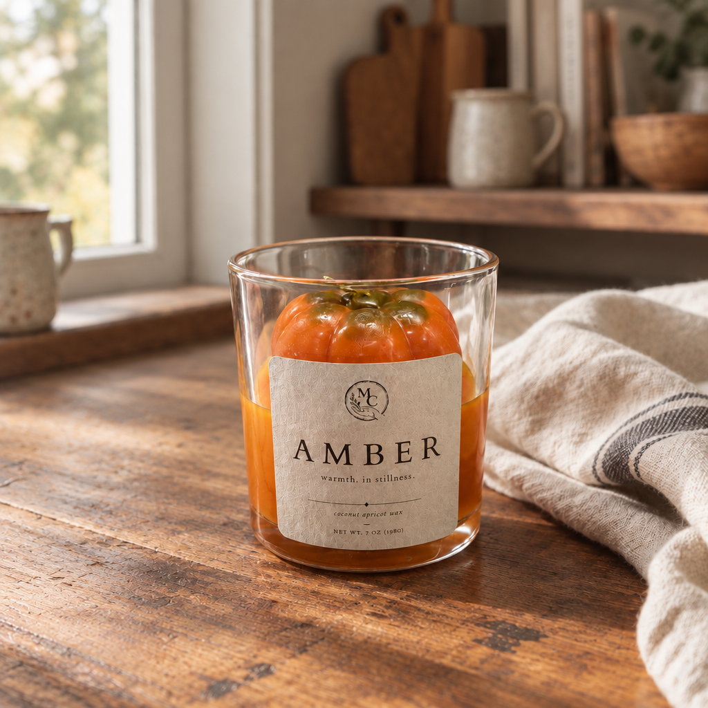 Amber Pumpkin Candle