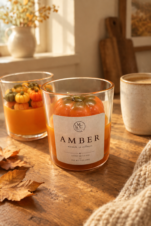 Amber Pumpkin Candle