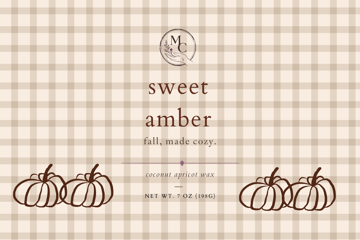 Sweet Amber Pumpkin Candle